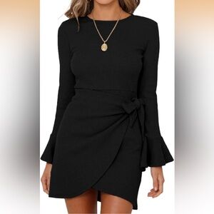 XIEERDUO Black Mini Dress